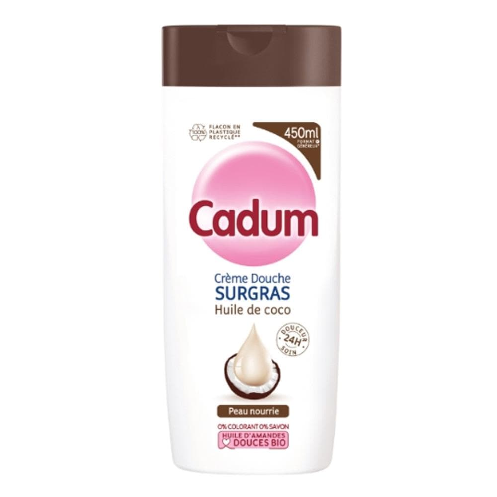 Crème Douche Surgras Huile de Coco Cadum 450ml 1