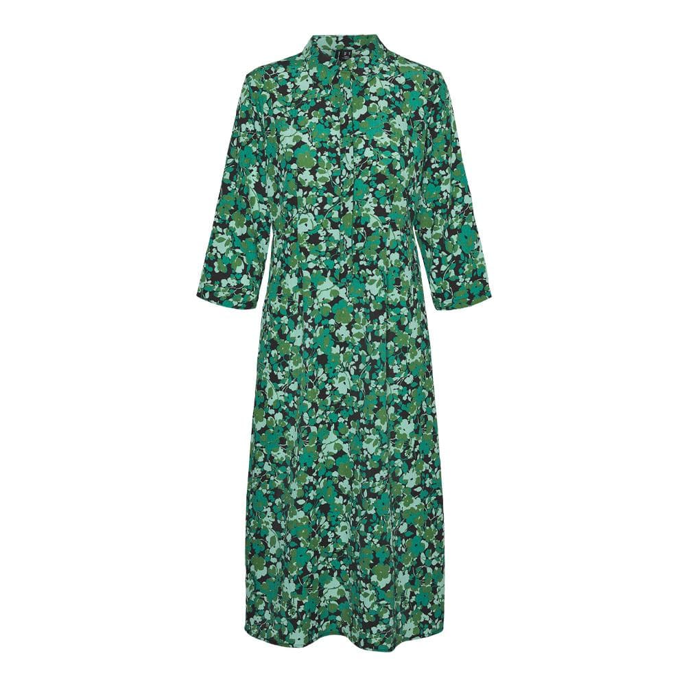 Robe Verte à fleurs Femme Vero Moda Belle 1