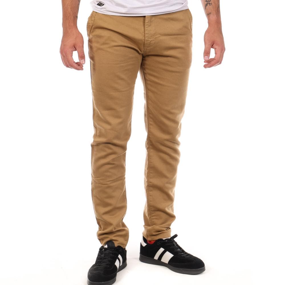 Pantalon toile Marron Homme Freeman T. Porter Gino 1