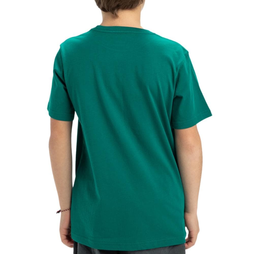 T-Shirt Vert Garçon Quiksilver Skull Feast 2
