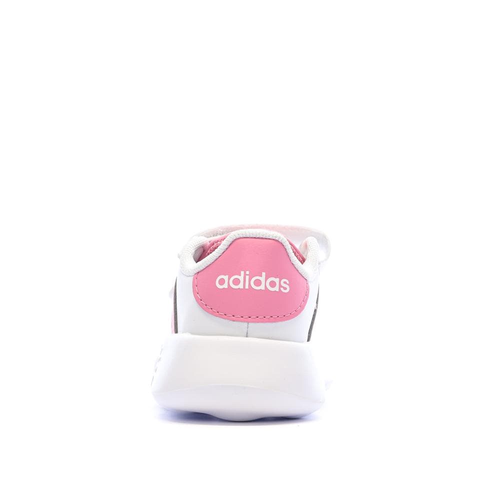 Baskets Blanches/Roses Bébé Fille Adidas Grand Court 2.0 3