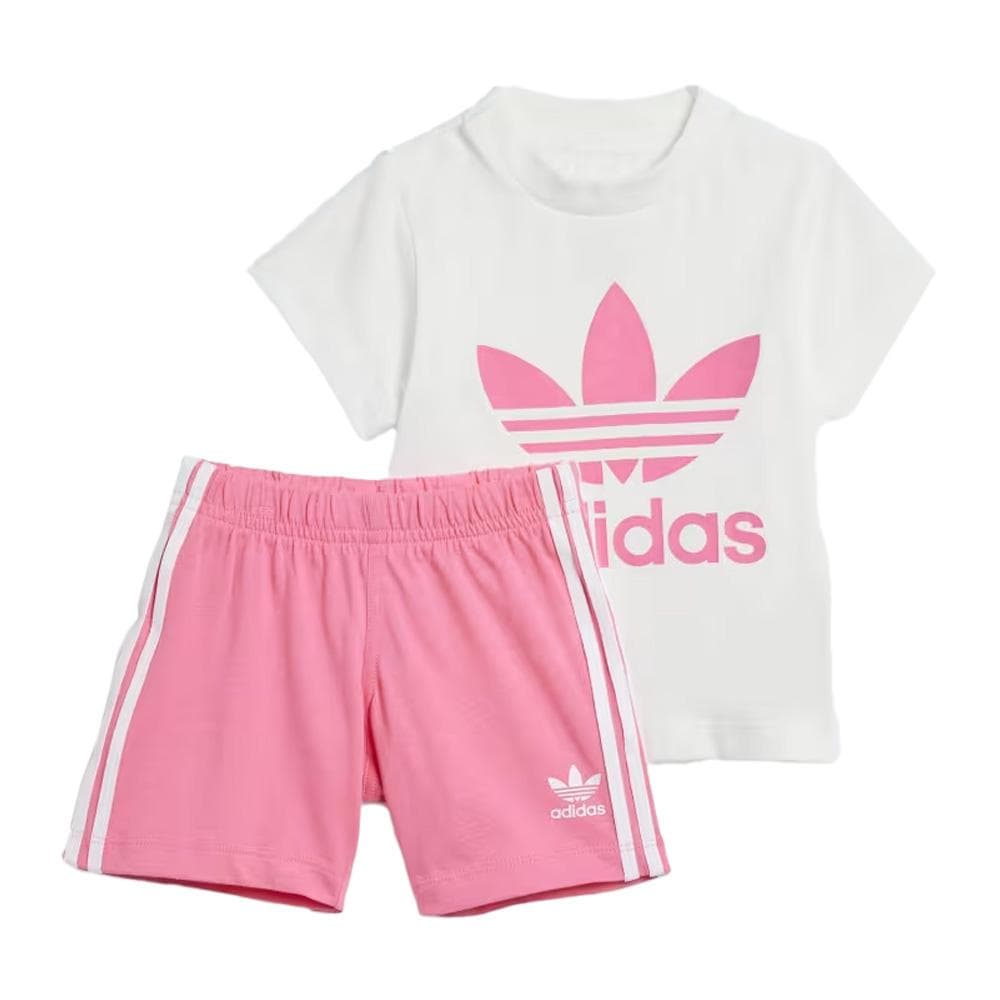 Ensemble Blanc/Rose Fille Adidas IR6865 1