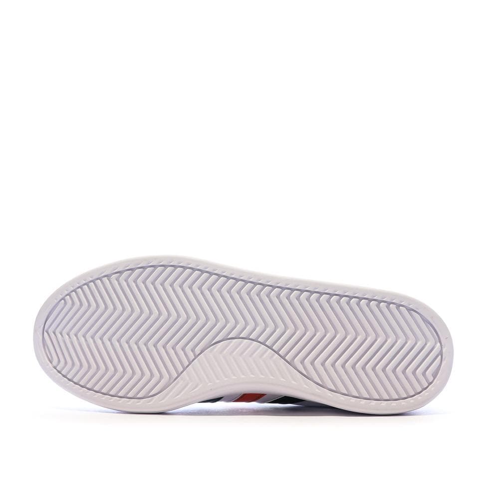 Baskets Blanc/Noir/Rouge Homme Adidas Grand Court 2.0 5