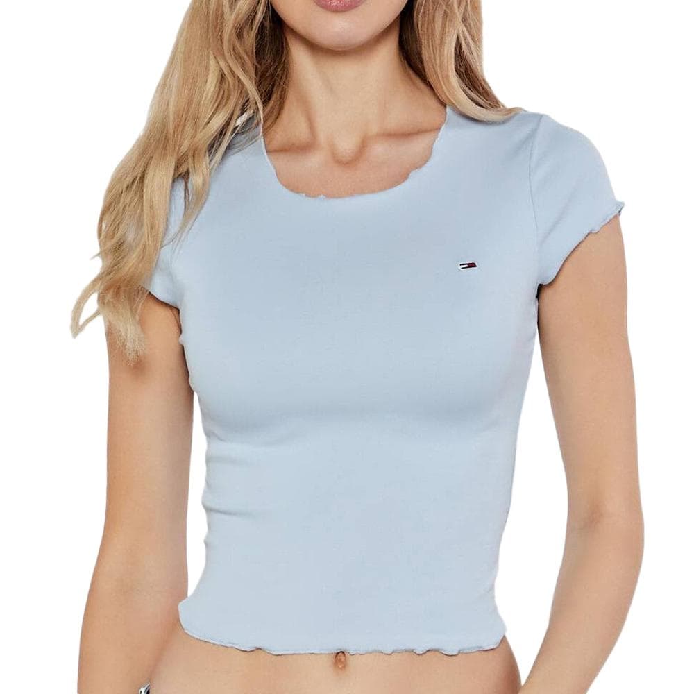 T-Shirt Bleu Femme Tommy Hilfiger Babylock 1