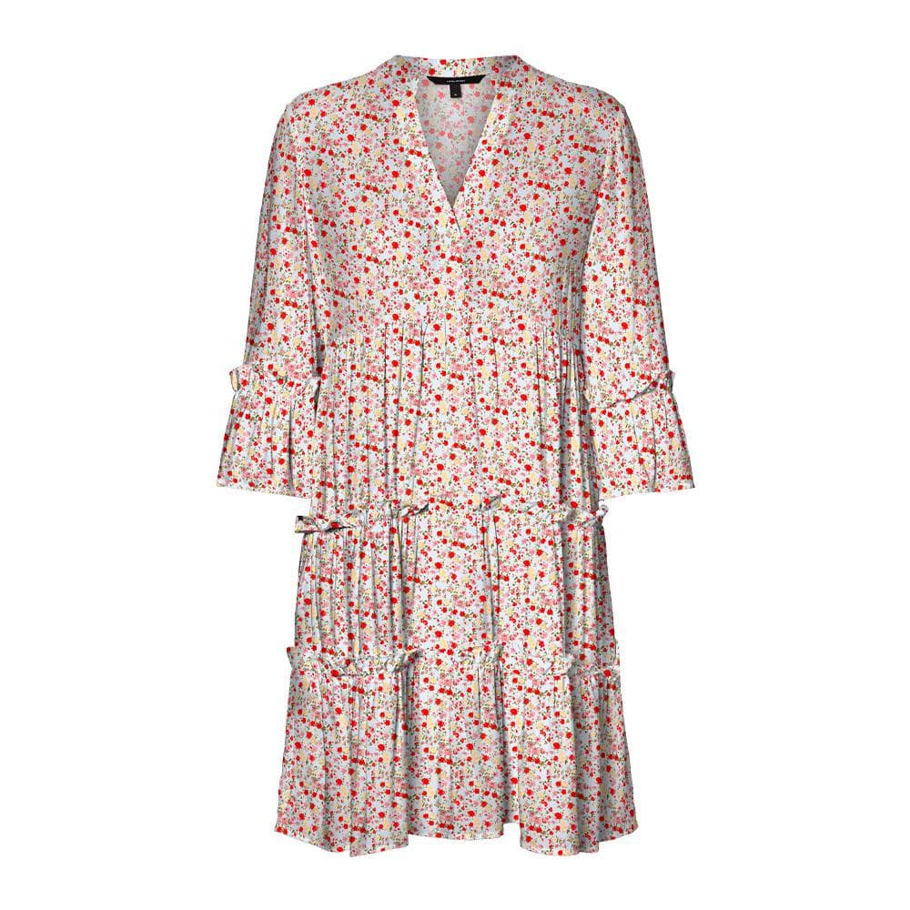 Robe Blanche/Rouge Femme Vero Moda Easy 1