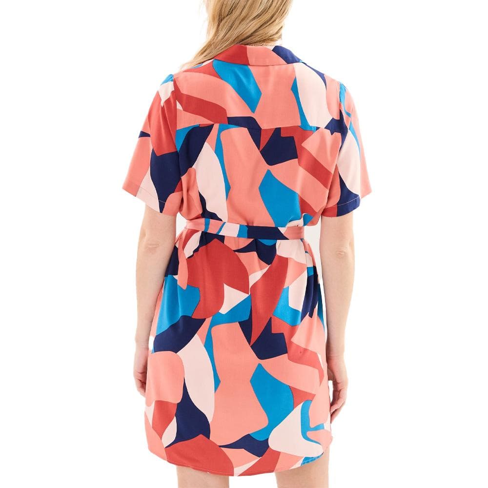 Robe Chemise Rose/Bleu Femme Pieces Canisty 2