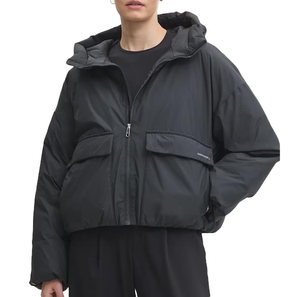 Doudoune Noire Femme Converse Synthetic Puffer 1