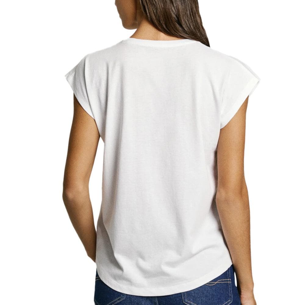 T-Shirt Blanc Femme Pepe jeans Blooma 2