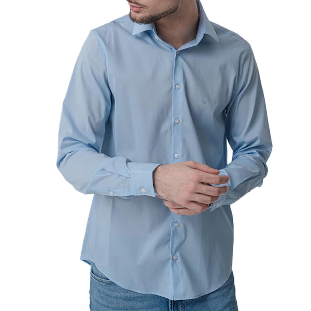 Chemise Bleu Homme Calvin Klein Jeans Lyocell Solid 1