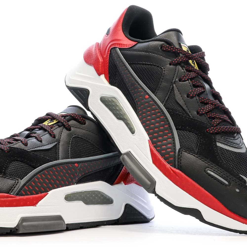 Baskets Noires/Rouges Homme Puma Ferrari Rs 7