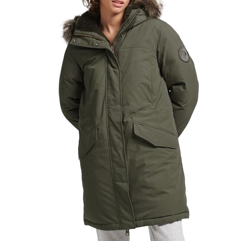 Parka Kaki Femme Superdry Vintage Down Everest 1