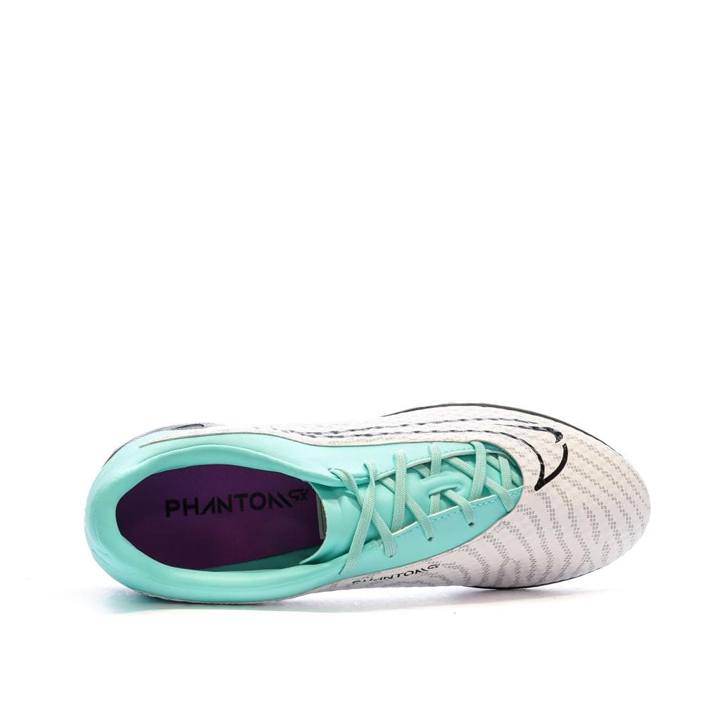 Chaussures de Foot Blanc/Vert Homme Nike Phantom GX Academy TF 4
