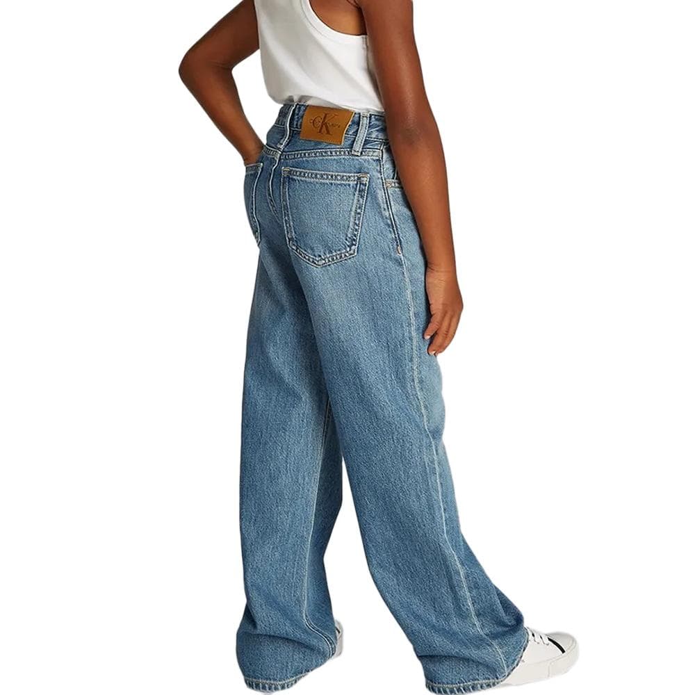 Jean Loose Bleu Fille Calvin Klein Jeans IG0IG02842 2