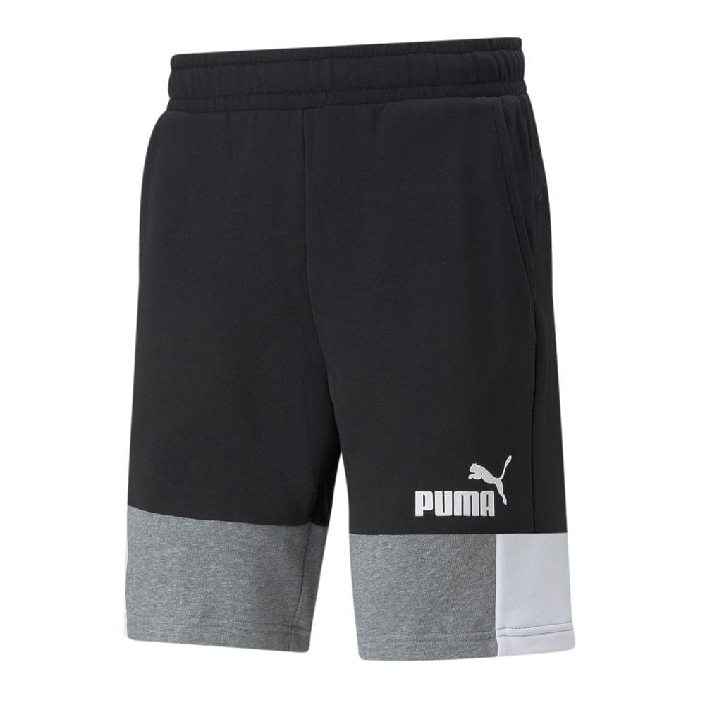 Short Gris/Noir Homme Puma Ess Block 1