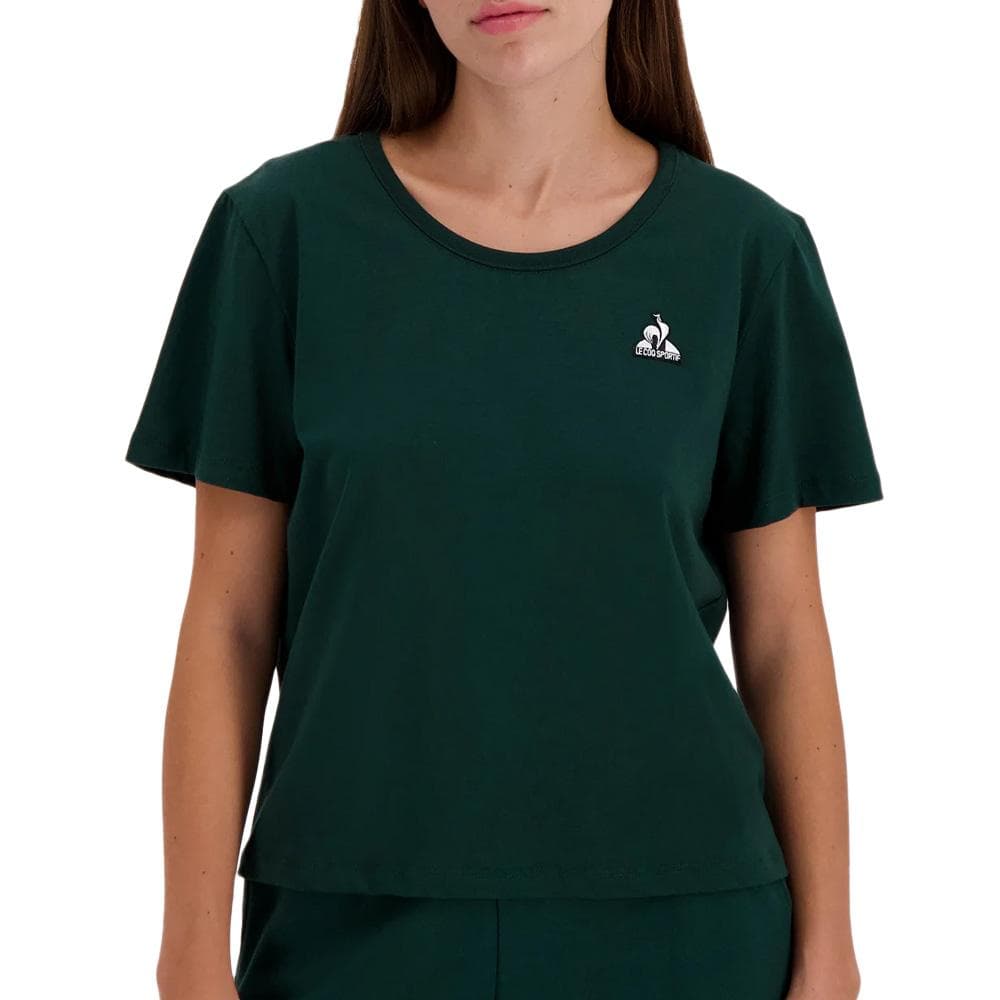 T-Shirt Vert Foncé Femme Le Coq Sportif Contemporain 1