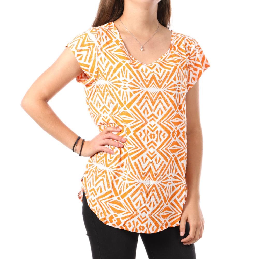 Top Orange à motifs Femme Only Nova 1