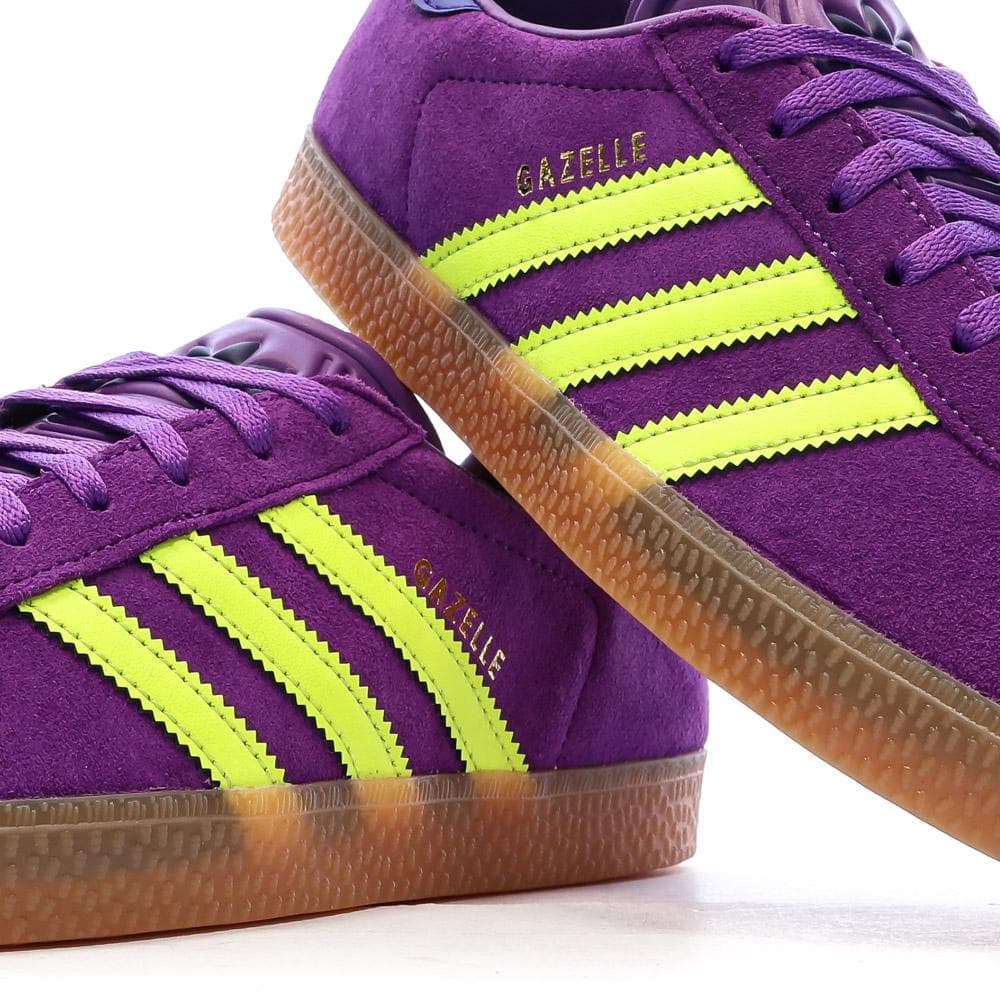 Baskets Violettes/Jaunes Enfant Adidas Gazelle 7