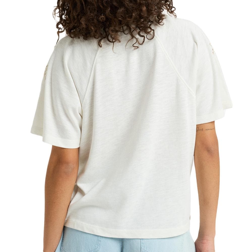 T-shirt Ecru Femme Roxy Time For Palm 2