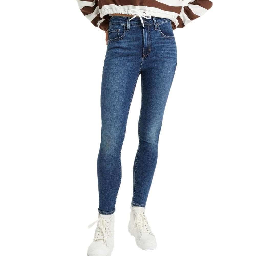 Jeans 721 Bleu Brut Skinny Femme Levi's High Rise Skinny Dark Indin 1