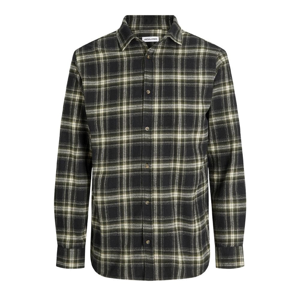 Chemise Noire à Carreaux Garçon Jack & Jones Shua 2