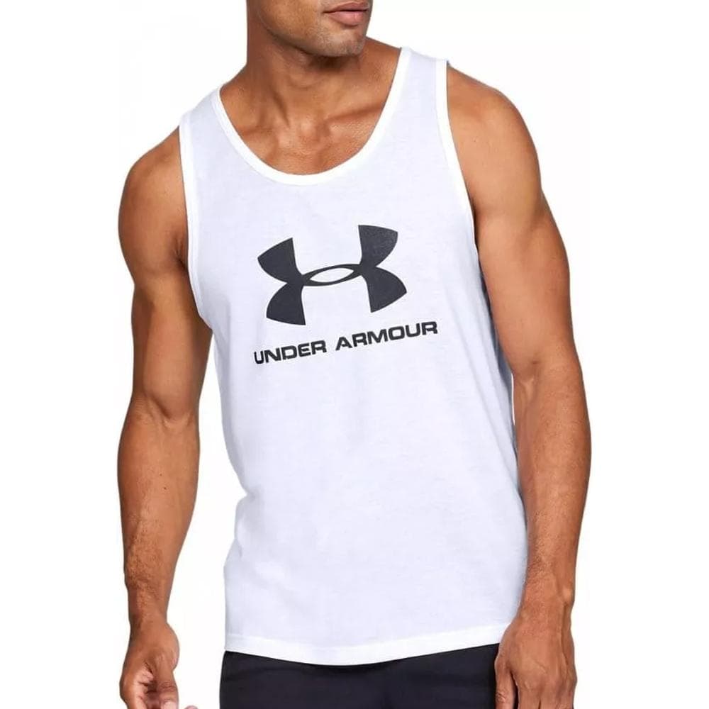 Débardeur Blanc/Noir Homme Under Armour Ua Sportstyle 1