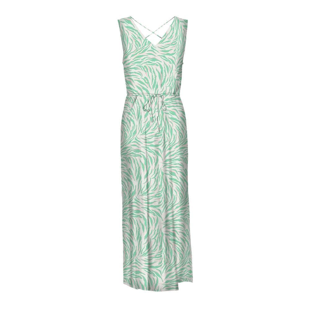 Robe Verte/Beige Femme Vero Moda Easy Joy 2