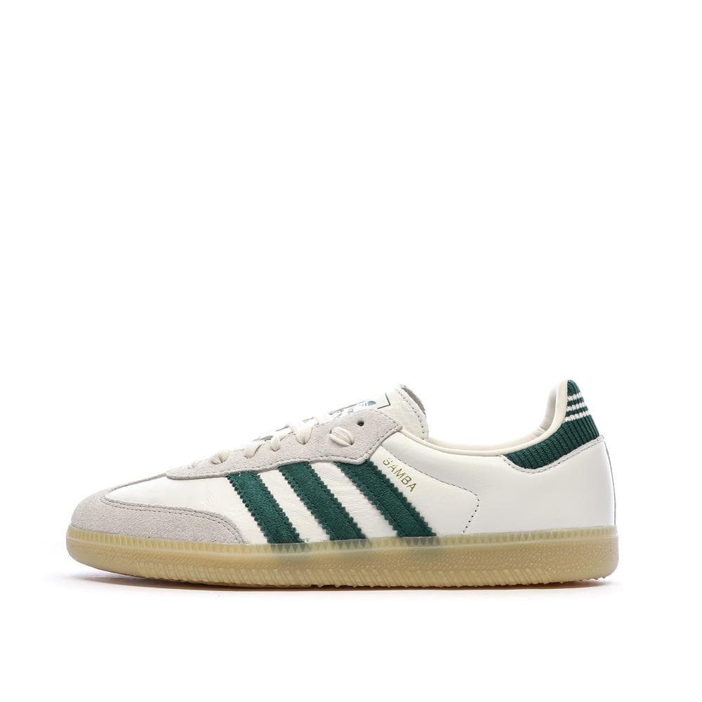 Adidas Samba Blanc/Vert Foncé Femme OG 1