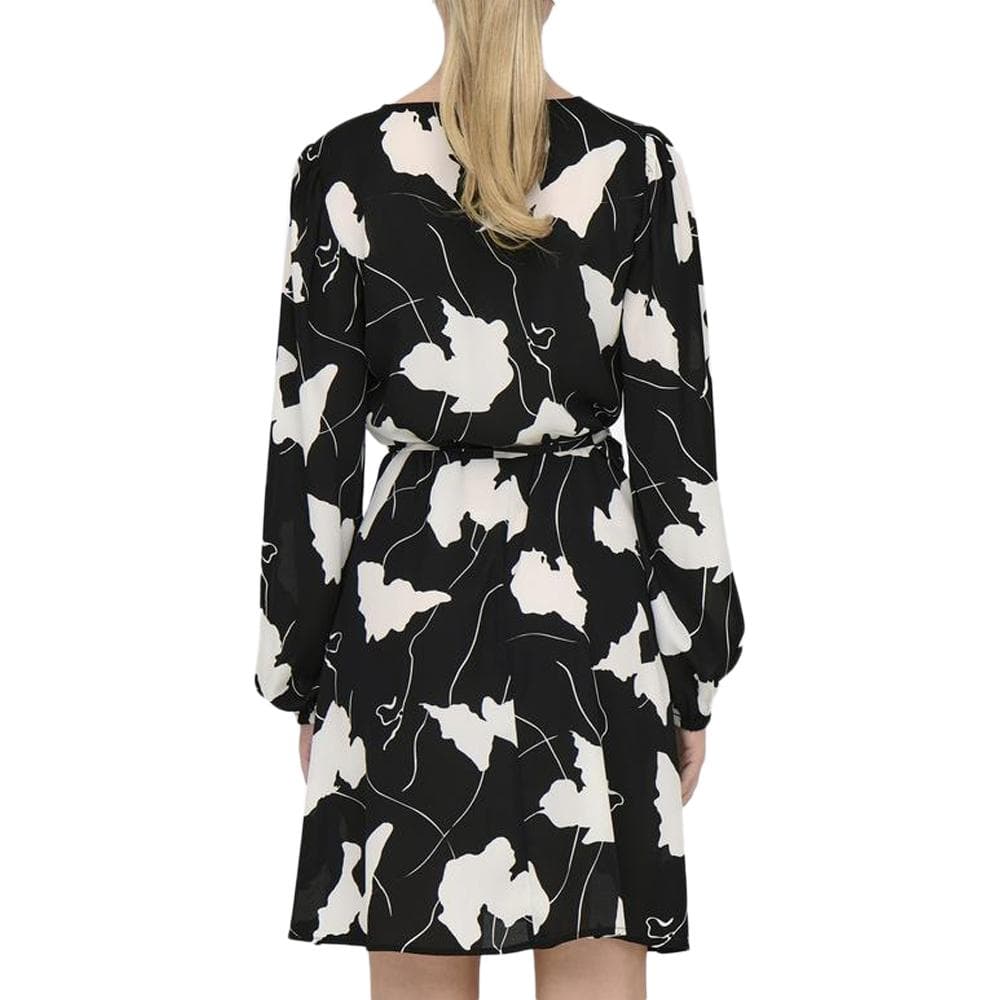 Robe Noir/Blanche Fleurs Femme JDY Base 2