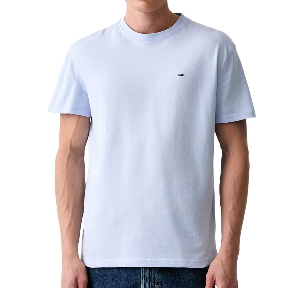 T-shirt Bleu Clair Homme Tommy Hilfiger Tjm Slim Linear 1