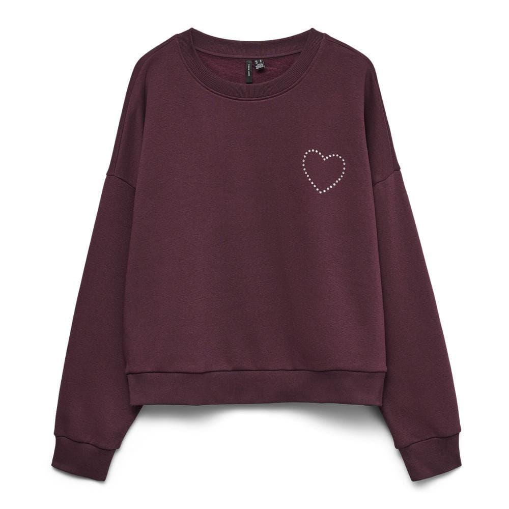 Sweat Bordeaux Femme Vero Moda Vmlotte Trina 3