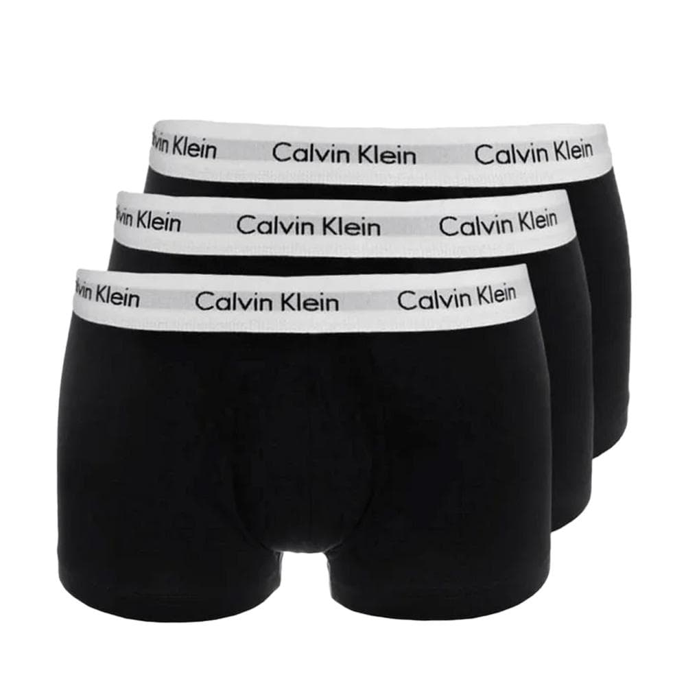x3 Boxers Noirs Homme Calvin Klein Relaxed Fit Trunk 1