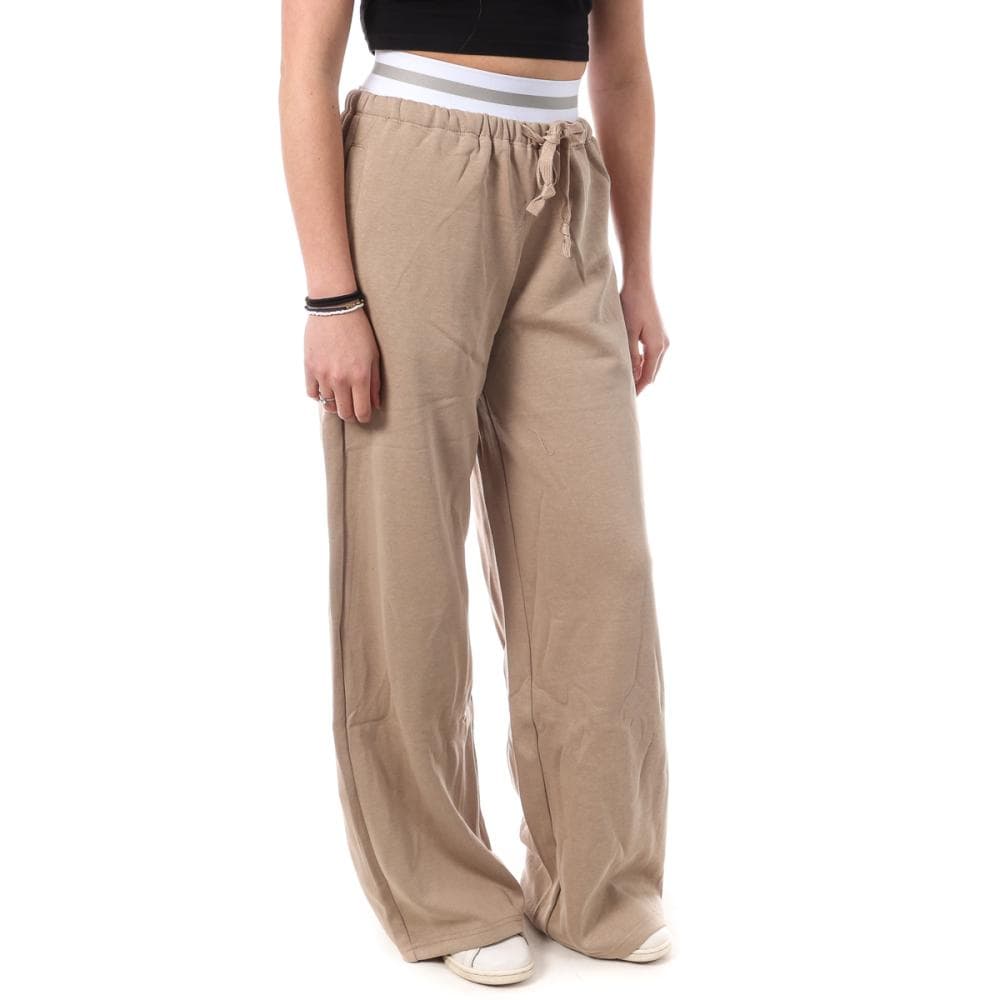 Pantalon Fluide Beige Femme Monday Premium Wide 1