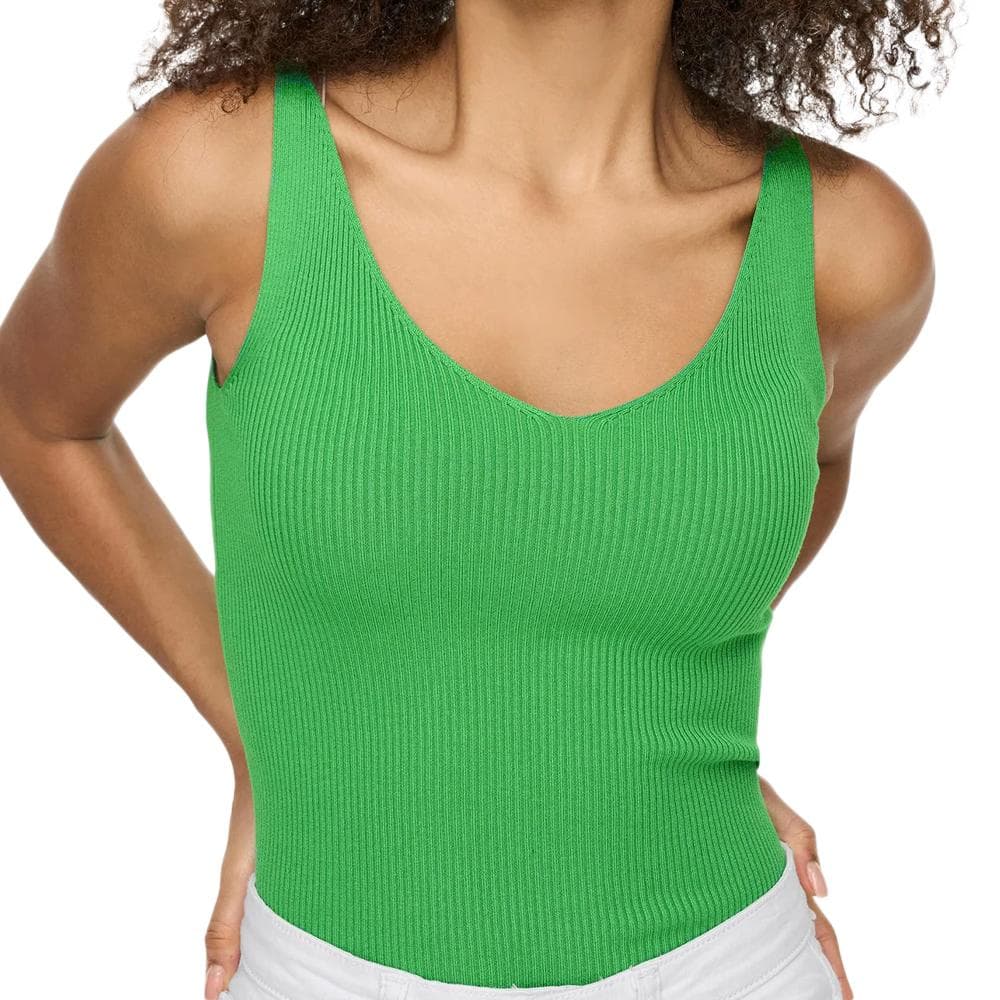 Débardeur en Maille Vert Femme JDY Nanna 15180497 1