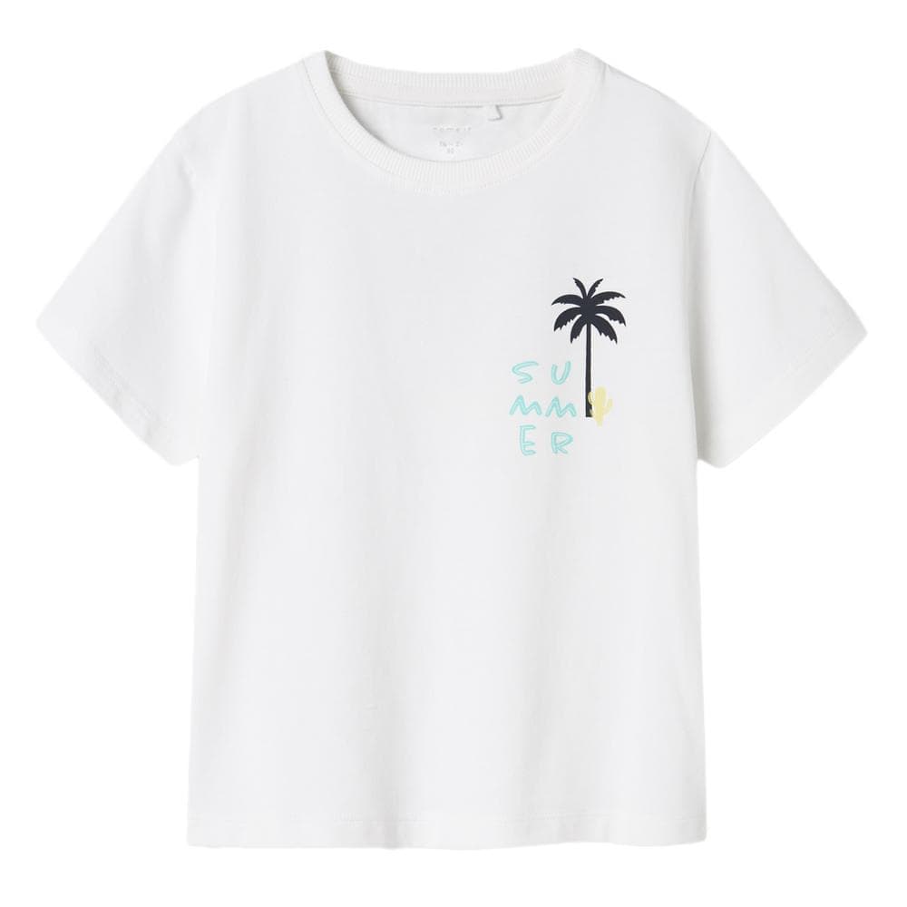 T-shirt Blanc Fille Name it Jerko 1