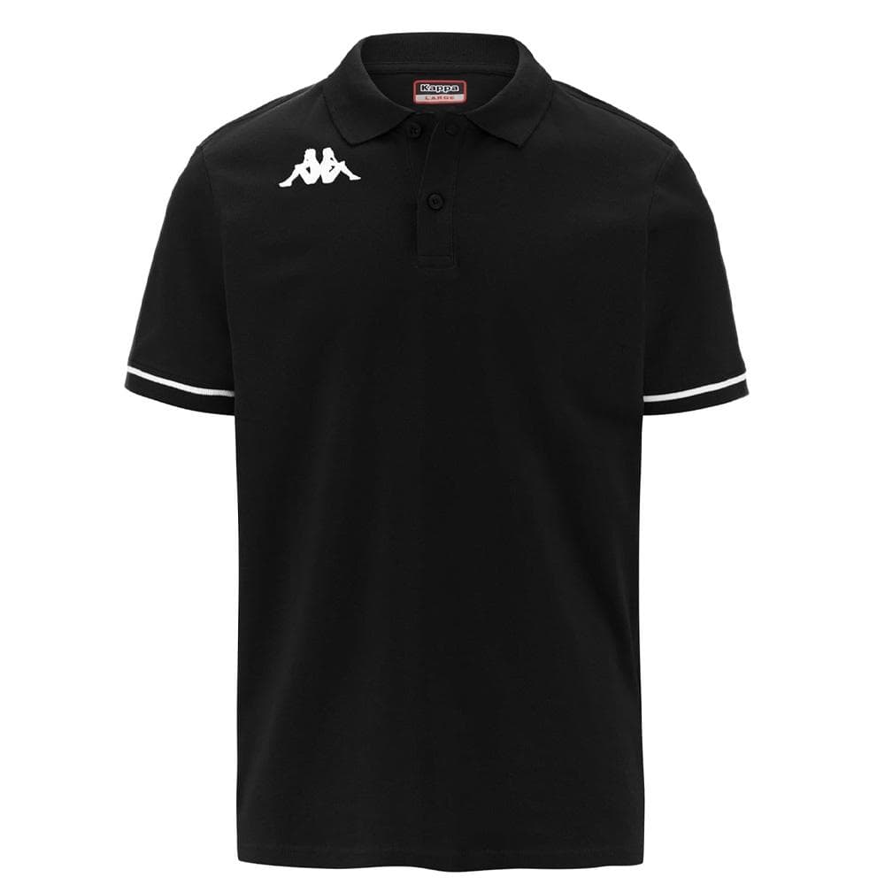 Polo de Rugby Noir Garçon Kappa Barli 1