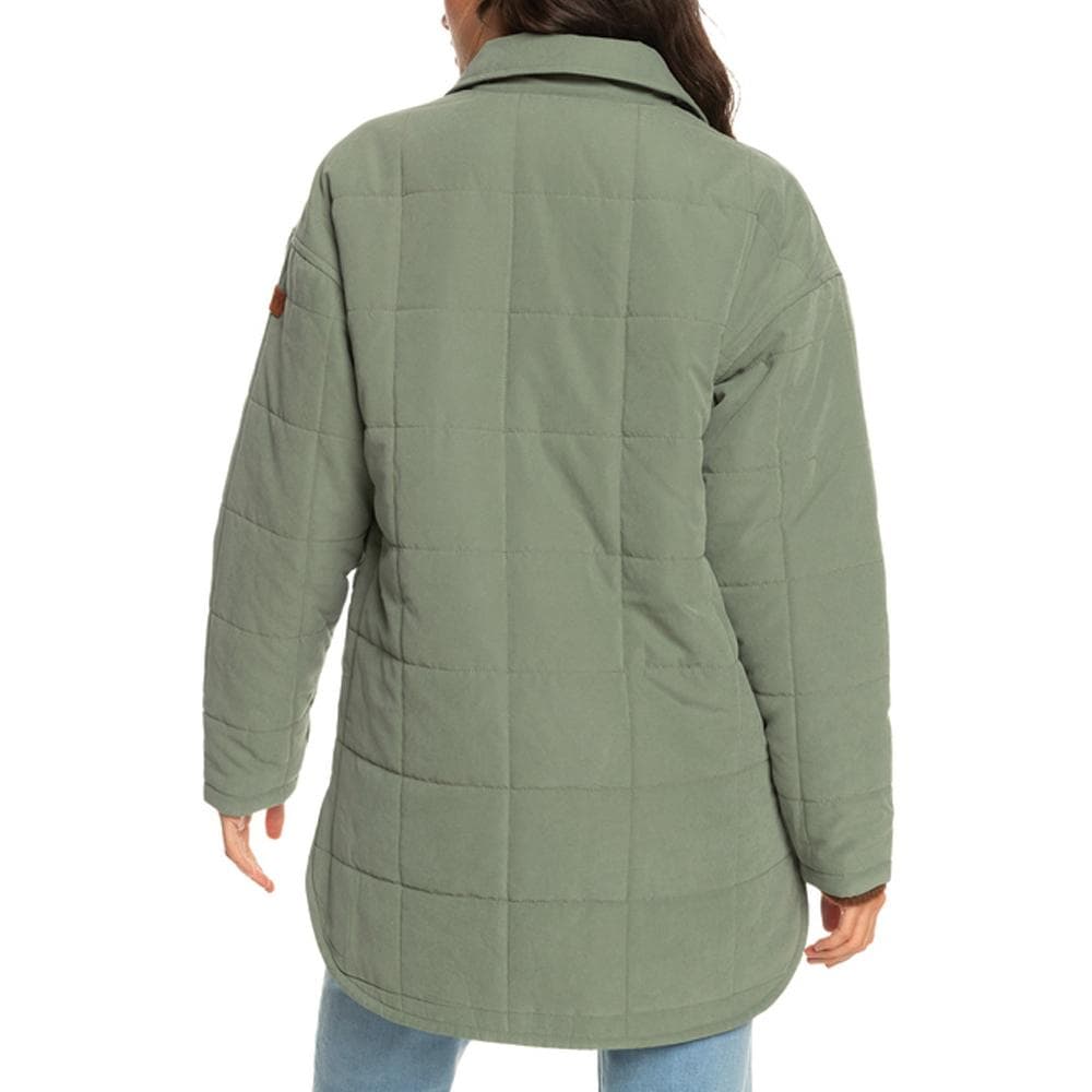 Manteau Matelassé Vert Femme Roxy Next Up 2