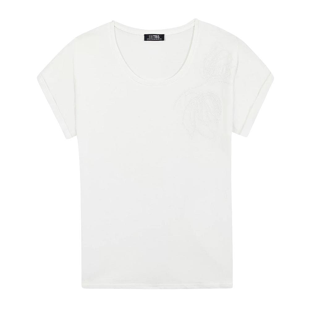 T-Shirt Blanc Femme TBS ZILDOTEE 1