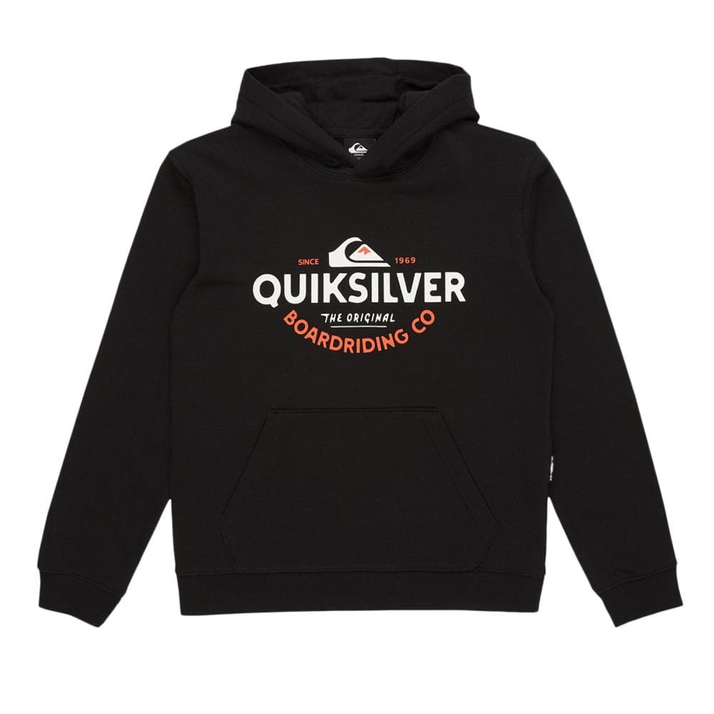 Sweat à Capuche Noir Garçon Quiksilver Fineline 1