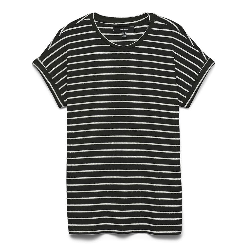 T-Shirt Rayure Noir Femme Vero Moda Brianna 10291353 1