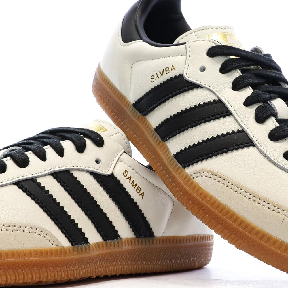 Samba Baskets Beige/Noir Femme Adidas 7