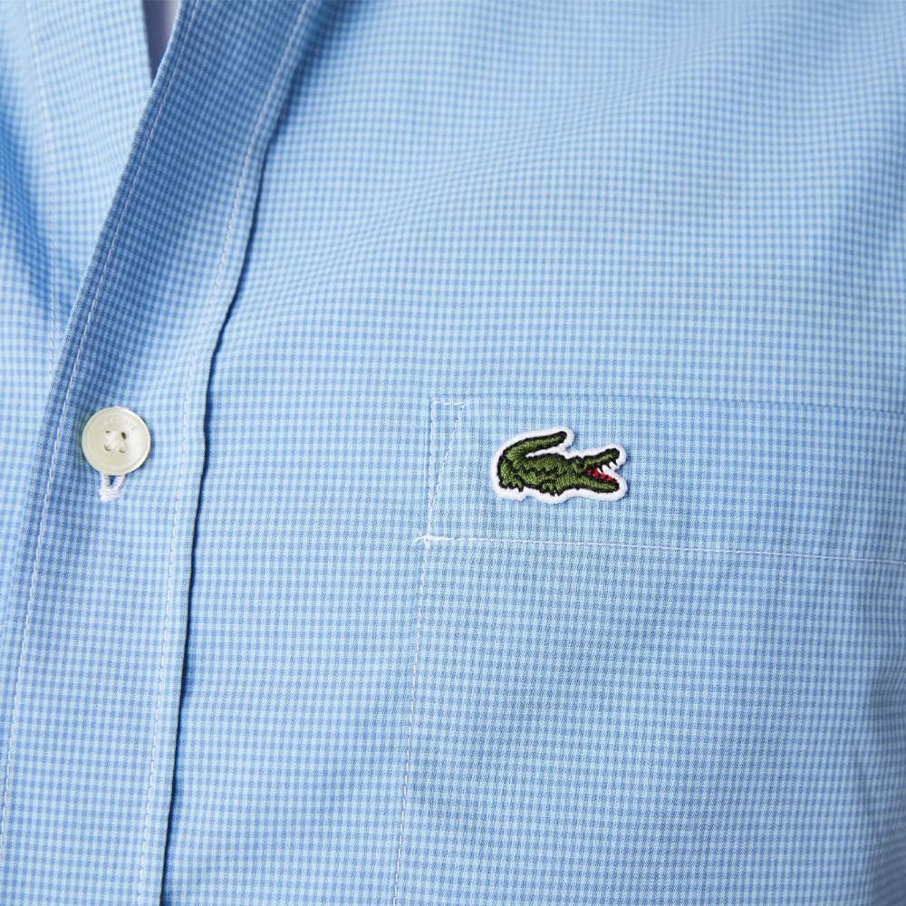 Chemise Manches Courtes Bleu Homme Lacoste Turquin 3