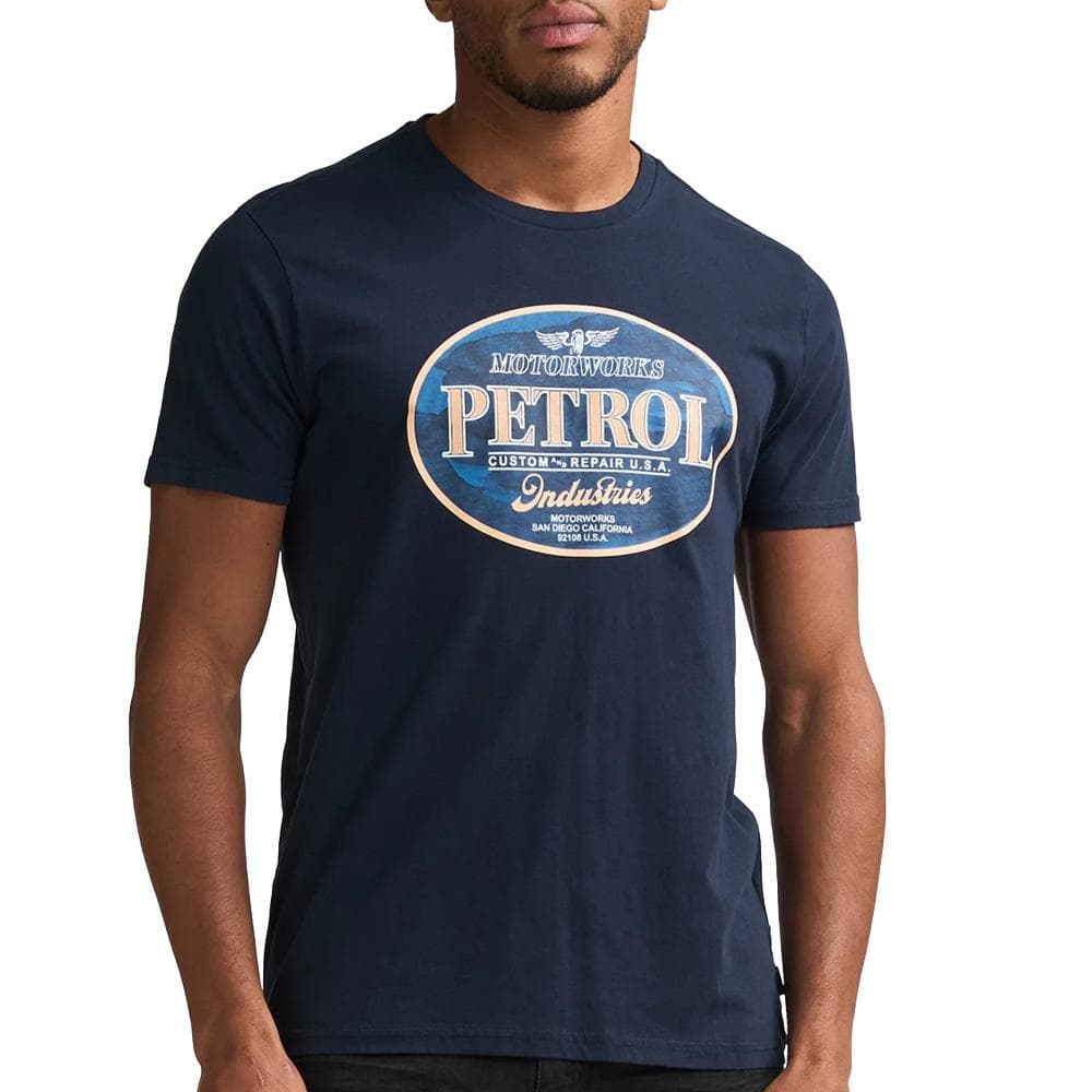T-Shirt Marine Homme Petrol Industries Classicss 1