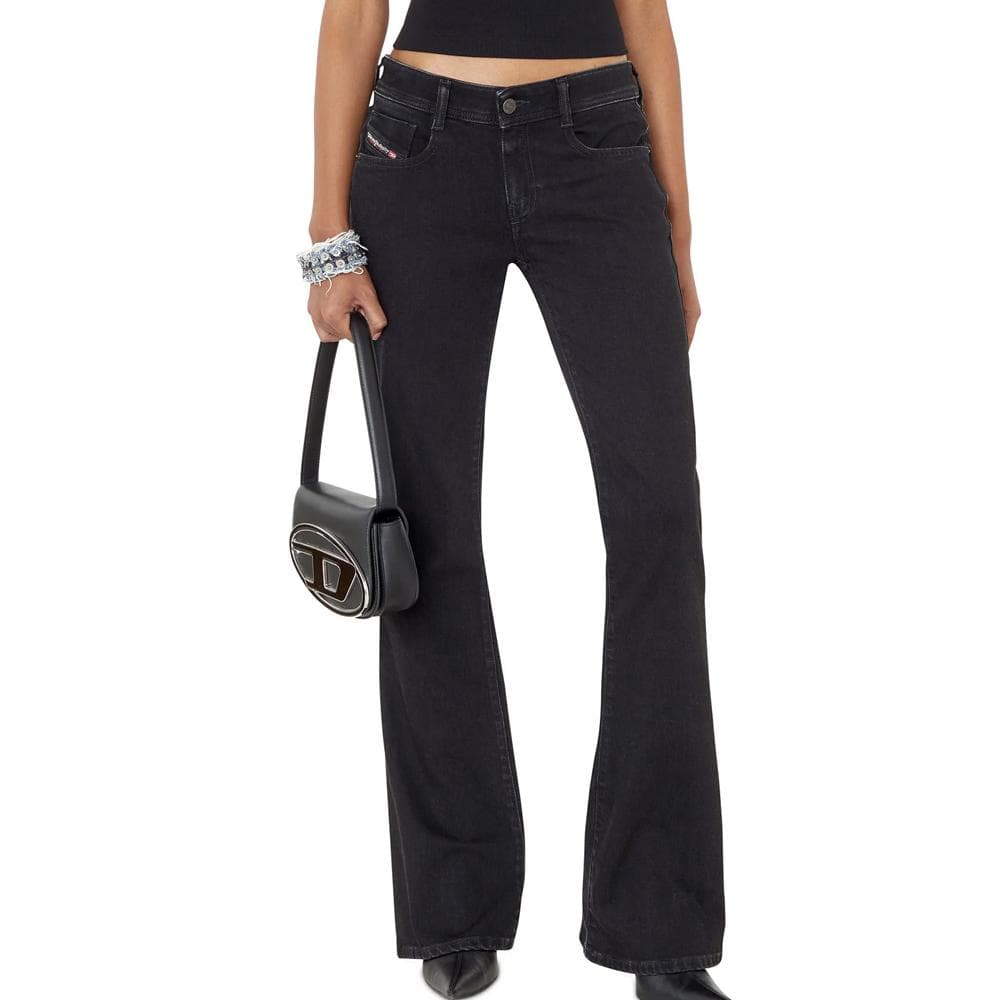 Jean Slim Fit Noir Femme Diesel Pantaloni 1
