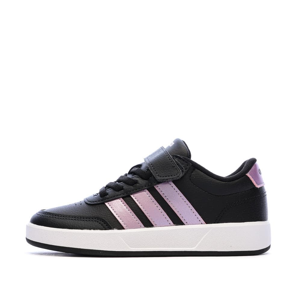 Baskets Noir/Rose Fille Adidas Tensaur 1