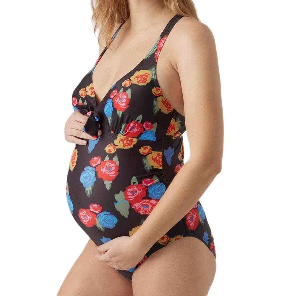 Maillots de bain de Grossesse Noir Femme Mamalicious Bow Flower 1