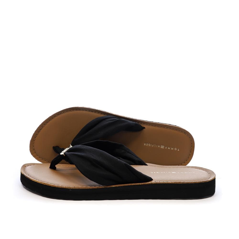 Tongs Noir Femme Tommy Hilfiger Th Elevated Beach 1