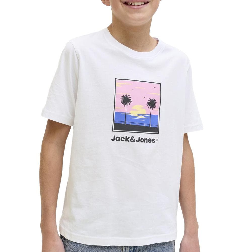 T-Shirt Blanc Garçon Jack & Jones Perry 1