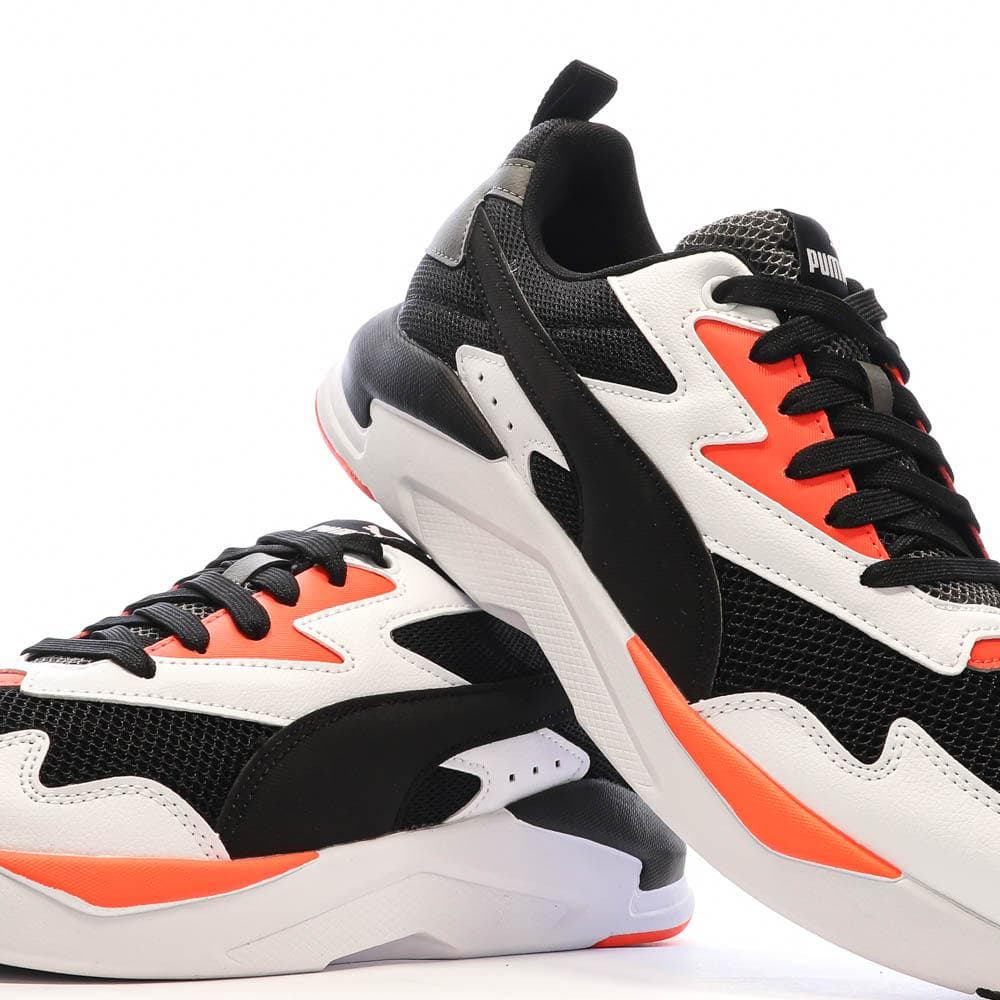 Baskets Blanches/Noires/Orange Homme Puma X-Ray Lite 7