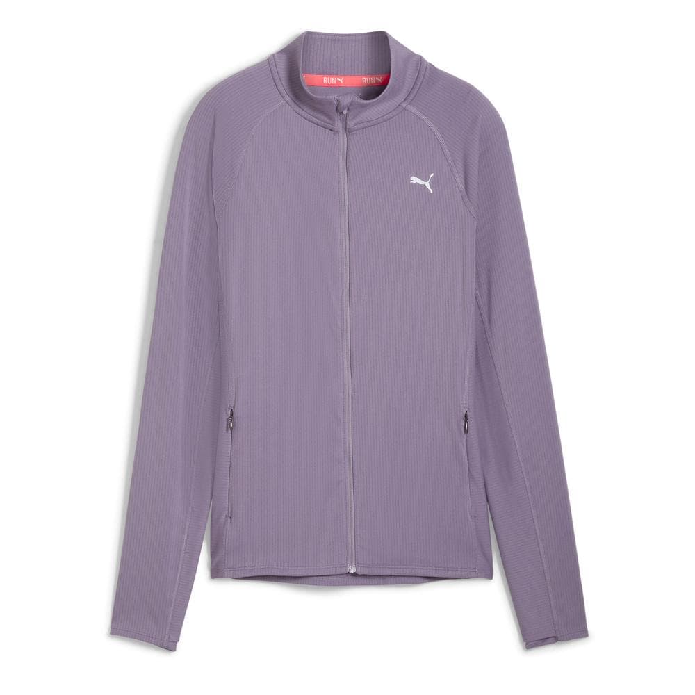 Sweat Zippé Violet Femme Puma Run For Her Ribbed 1
