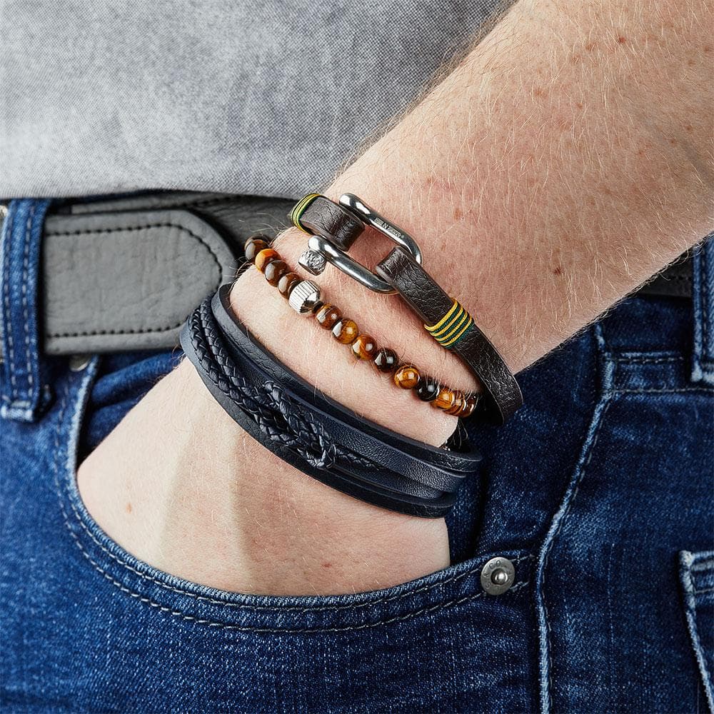 Bracelet Perles Marron Homme Geographical Norway 315048 2